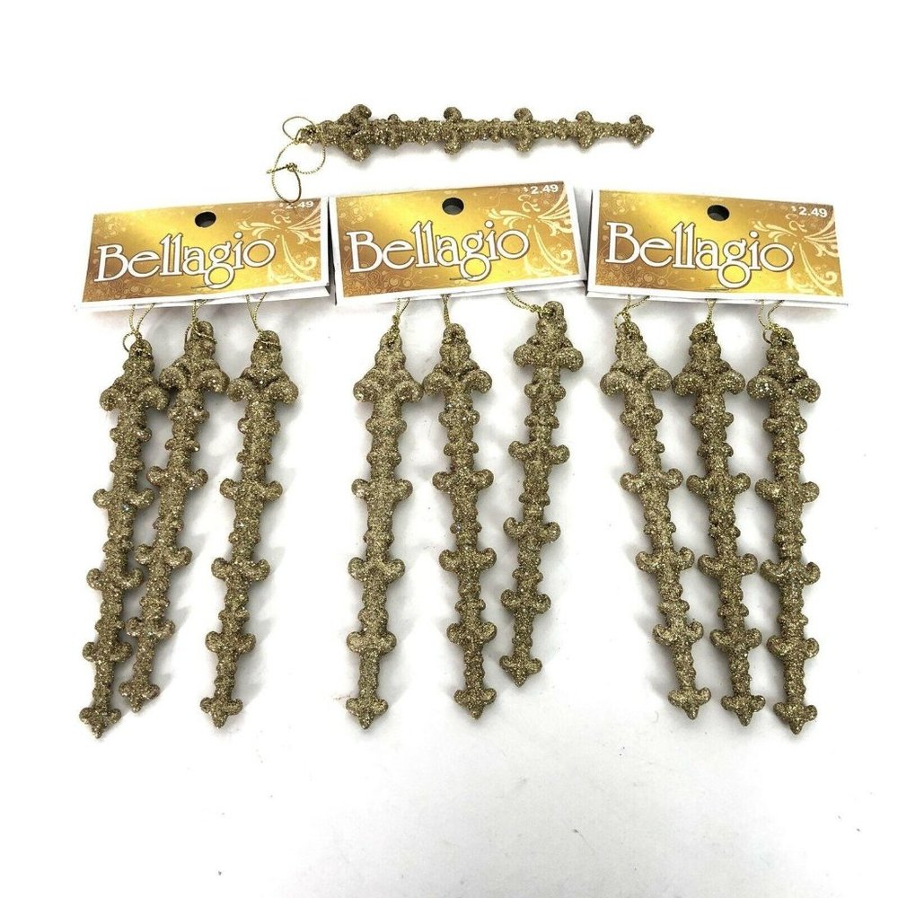 Garden Ridge Bellagio Gold Glittered Fleur de Lis